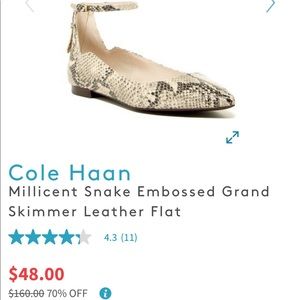 Snake skin flats